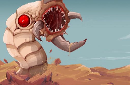 Deep Worm arcade game